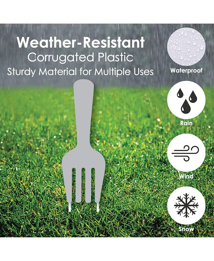 Big Dot of Happiness You've Been Forked Outdoor Lawn Decor Funny