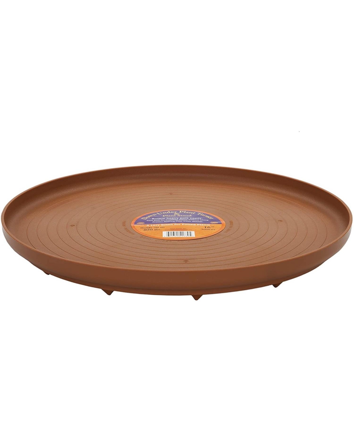 S41630 Down Under Plant Turner, Terra Cotta 16in Circumference - Brown