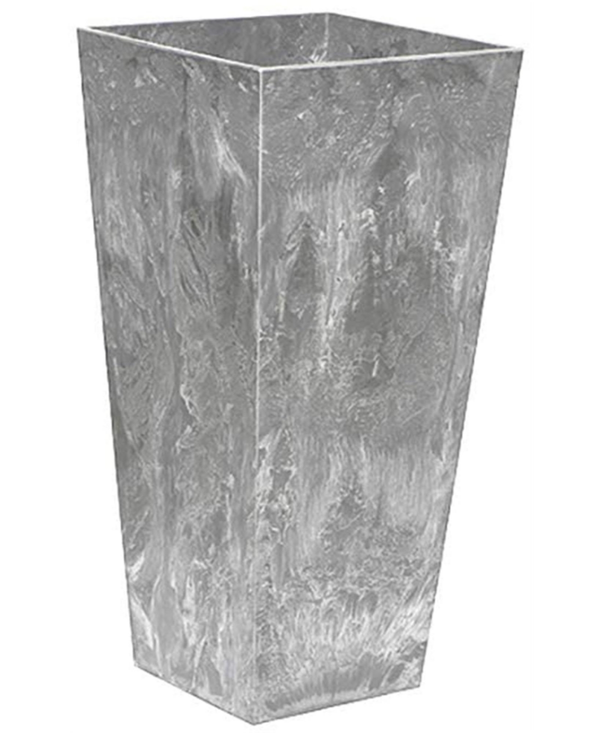 Artstone Ella Tall Square Planter Grey 19.5 inch - Grey