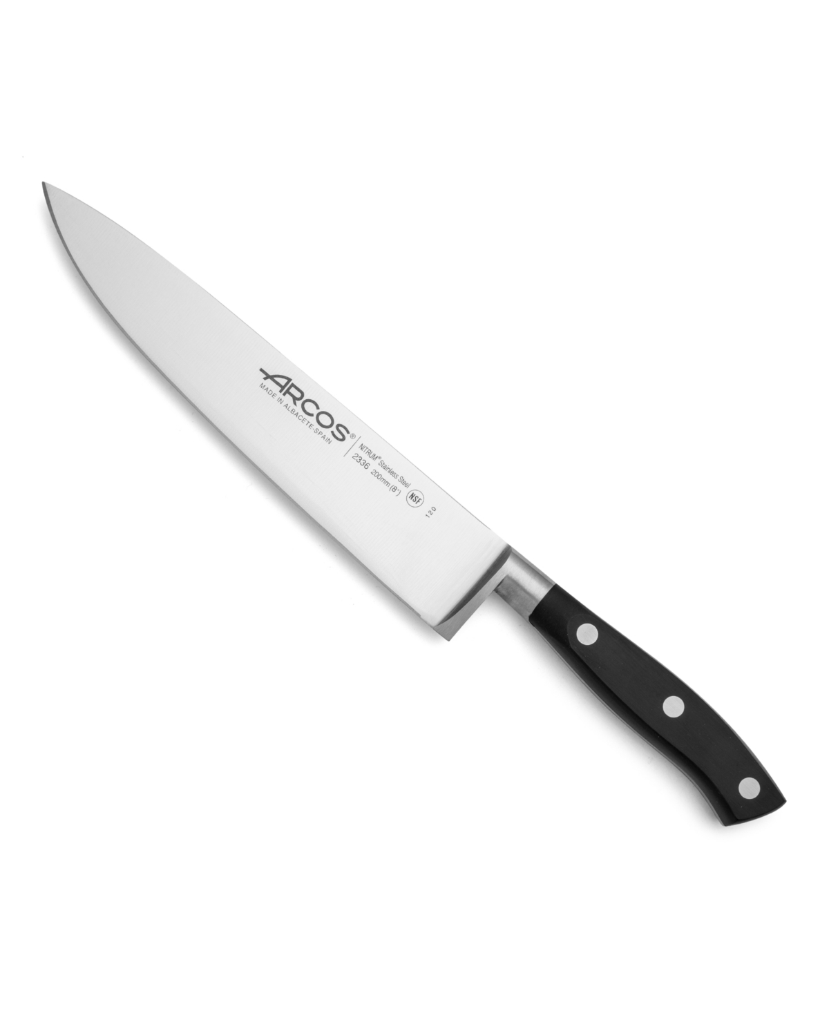 Arcos Riviera 8" Chef's Knife Cutlery In Black