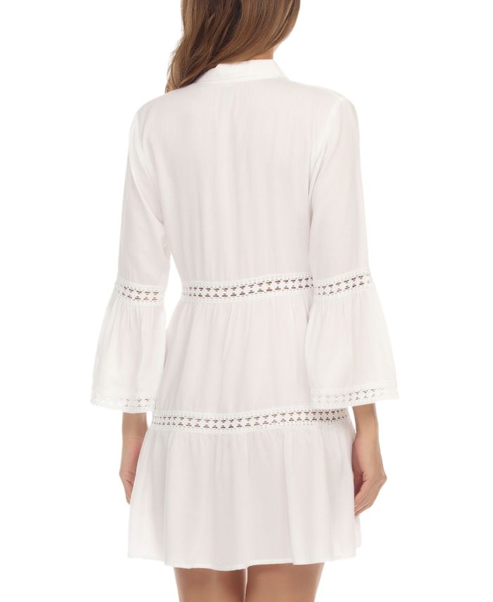 Haut Boutonné Violet Avec Dentelle Torrid - Taille Plus 3XL - Occasion Très Bon état