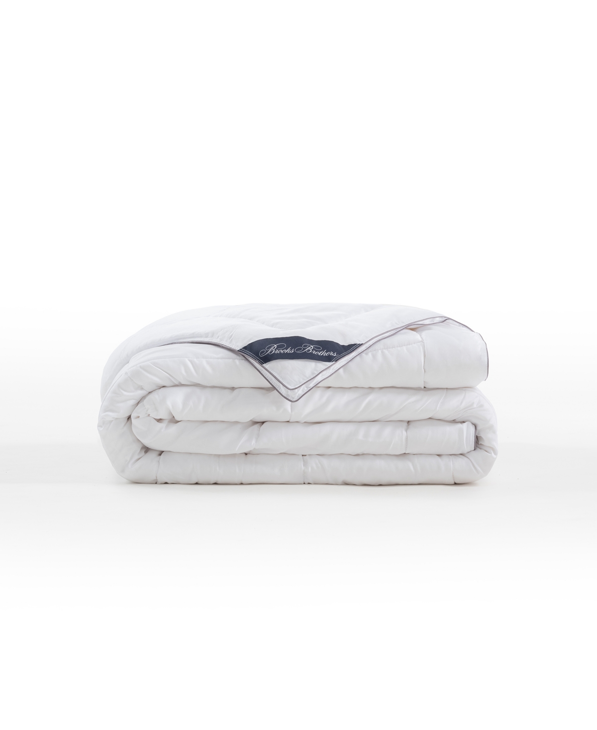 Brooks Brothers Microgel Comforter, King In White
