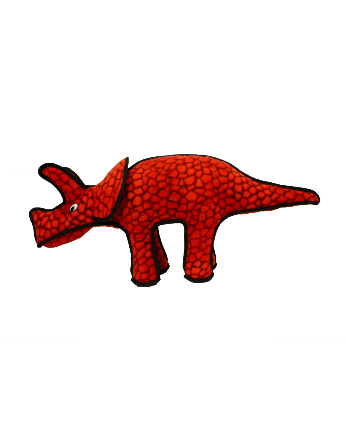 Dinosaur Triceratops, Dog Toy - Red