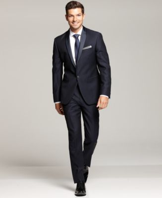 Ryan Seacrest Distinction Navy Tuxedo Separates & Reviews - Suits ...