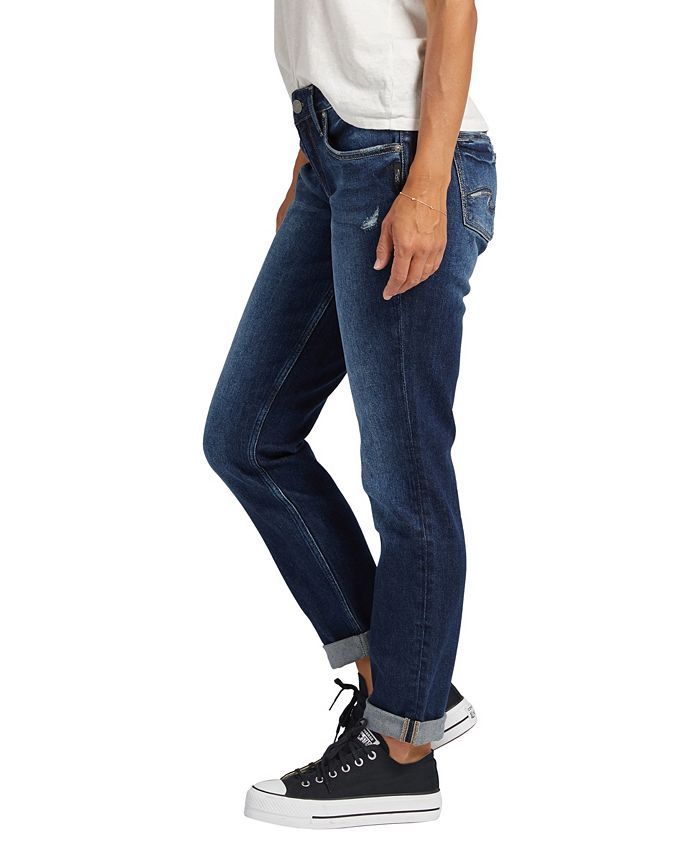 Silver Jeans Co. Women's Girlfriend Slim Jeans Blue Size 29X29