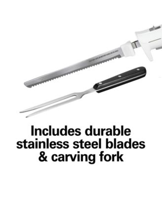Electric Knife Set with Fork and Case - 74251