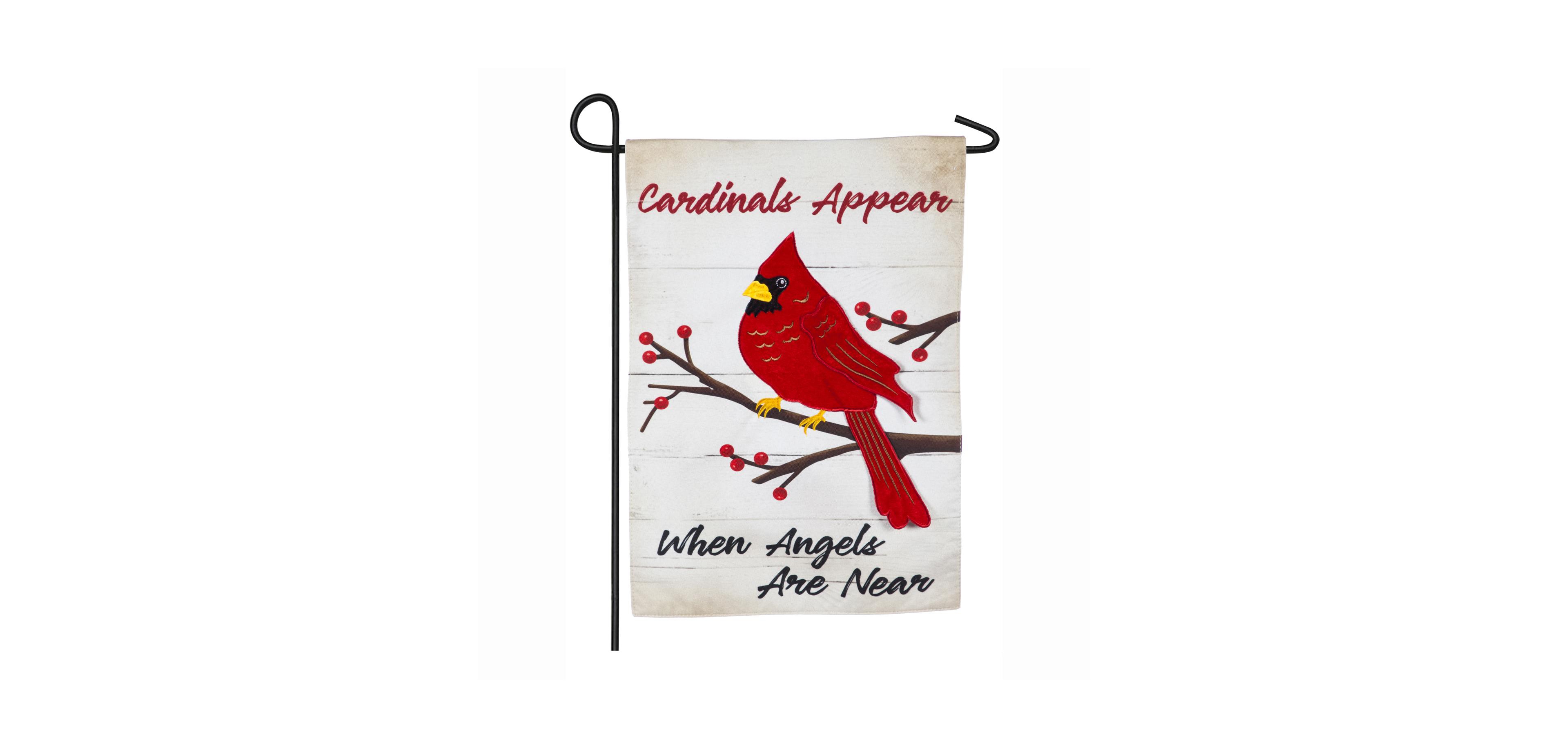 Evergreen Flag When Angels Are Near Garden Linen Flag