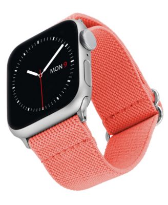 Coral Woven Elastic Band designed for Apple Watch&reg; 42mm (Series 1-3 only) & 44/45/46/49mm (Ultra & Ultra 2)