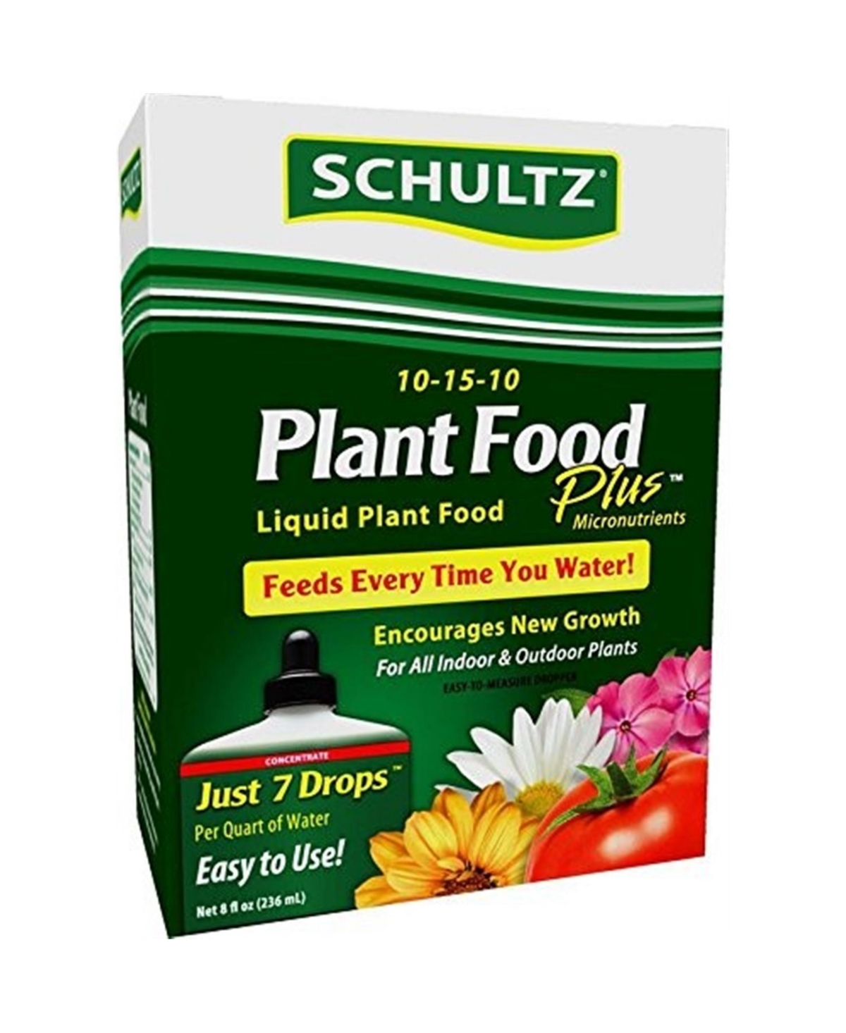 Plant Food Plus All Purpose Food Liquid Concentrate, 8 fl oz - Brown