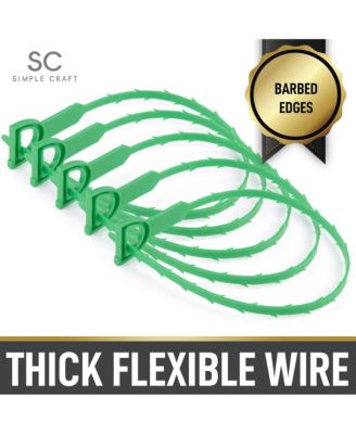 20-Inch Plumbing Snake Drain Clog Remover - 5 Pack