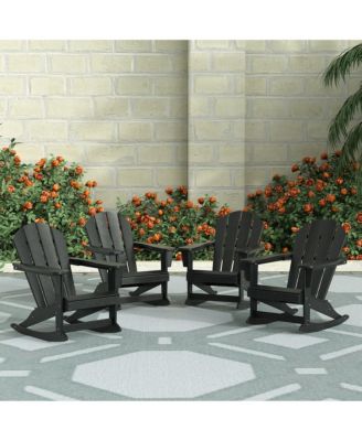 Outdoor Adirondack Rocking Chair (Set of 4)