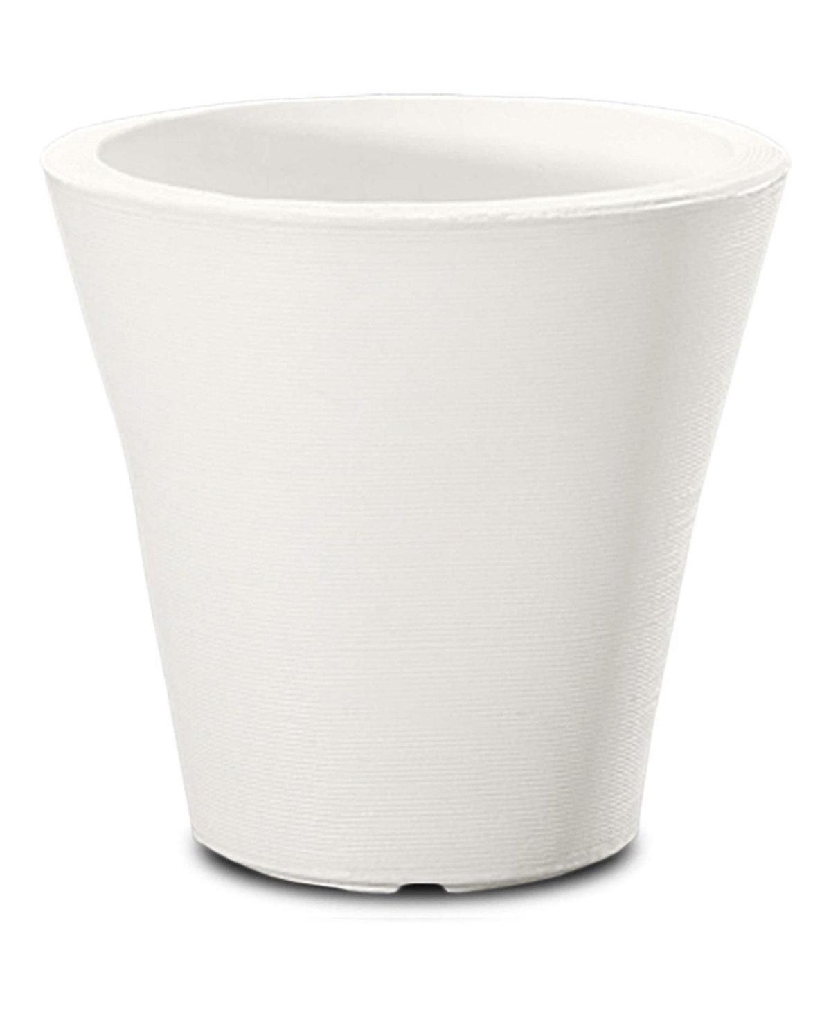 Madison DoubleWalled Planter 26" Alpine White - White