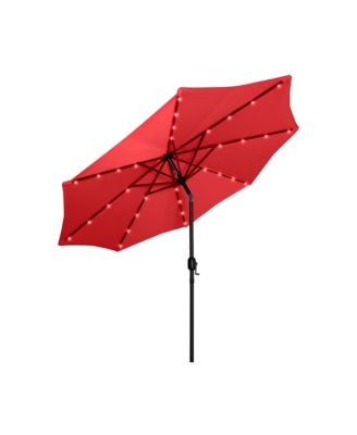 9 ft. Patio Solar Power LED lights Market Umbrella