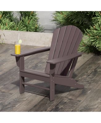 All-Weather Contoured Outdoor Poly Adirondack Chair
