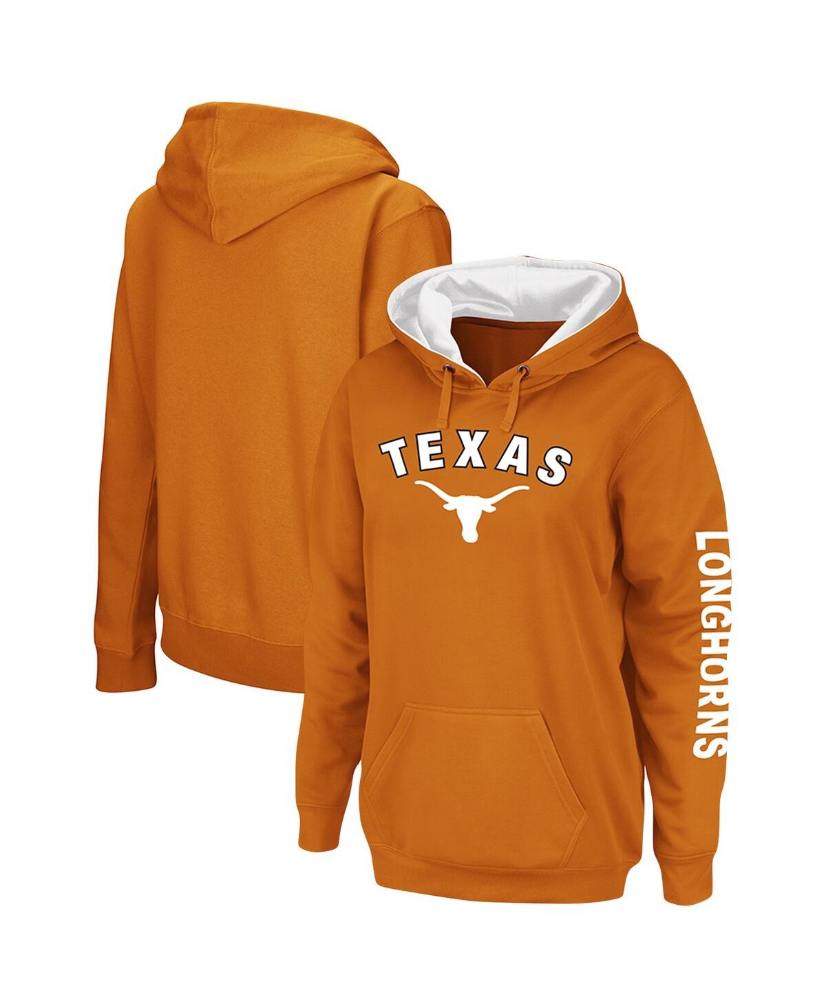 Colosseum Women's  Texas Orange Texas Longhorns Loud And Proud Pullover Hoodie