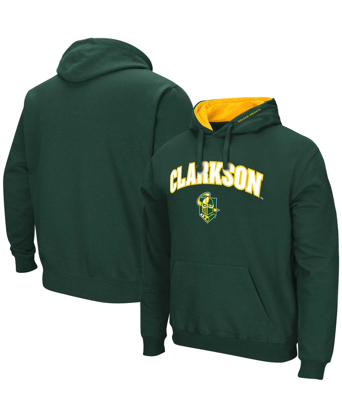 Shop Colosseum Men's  Green Clarkson Golden Knights Arch & Logo Pullover Hoodie