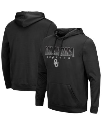 Men's Black Oklahoma Sooners Blackout 3.0 Pullover Hoodie