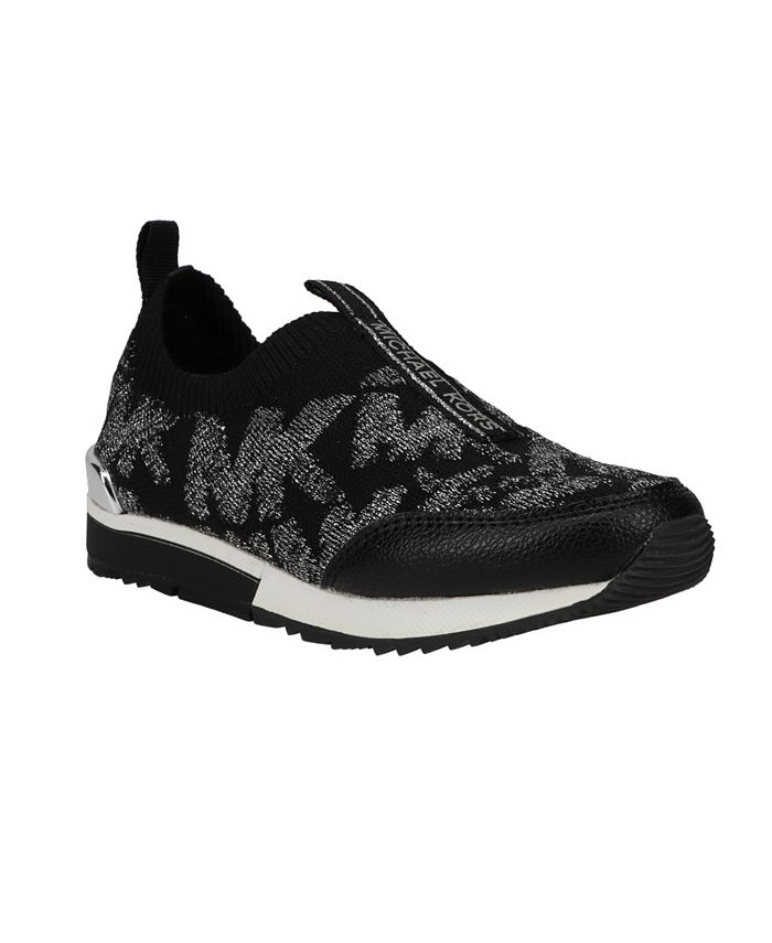 Michael Kors Little Girls Allie Sock Logo Slip On Sneakers - Macy's