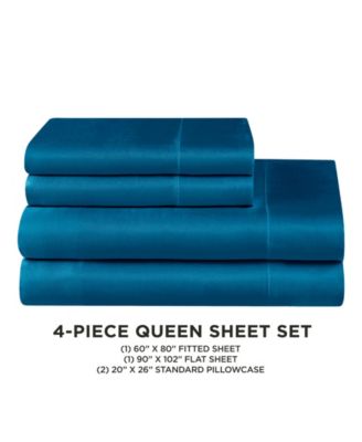 Satin 4-Pc. Sheet Set, Queen