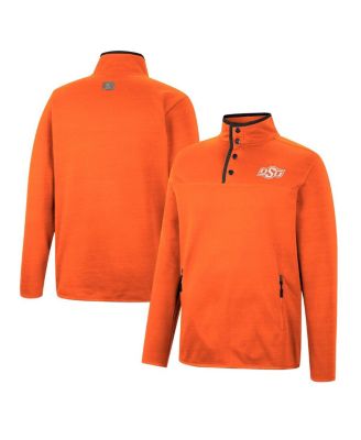 Men's Orange Oklahoma State Cowboys Rebound Quarter-Snap Jacket