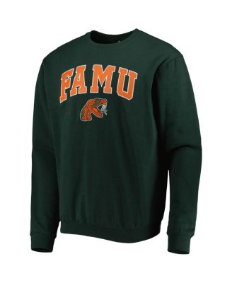 Men's Green Florida A&M Rattlers Arch Over Logo Pullover Sweatshirt