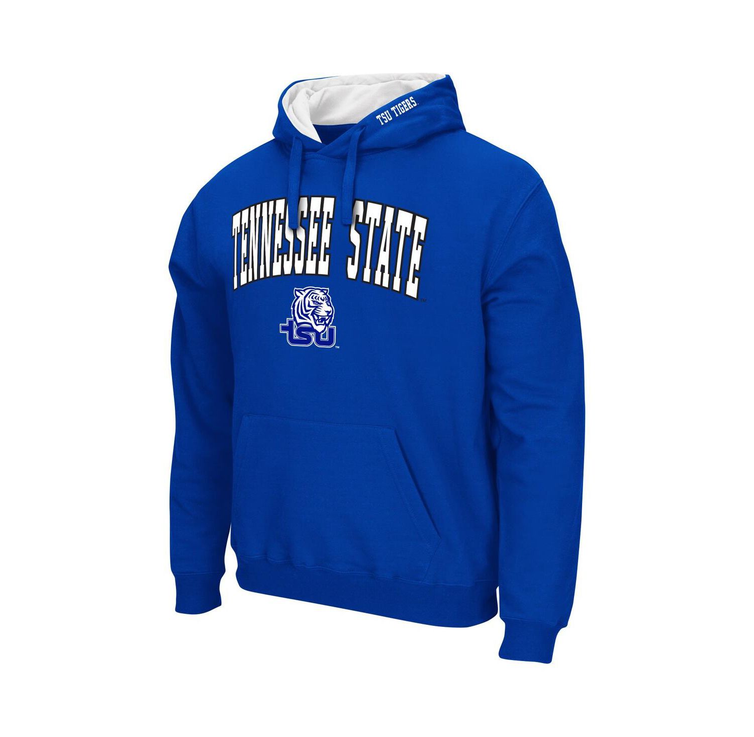 Men's Royal Tennessee State Tigers Arch & Logo Pullover Hoodie