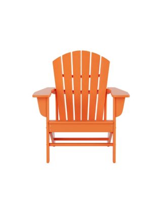 5-piece Adirondack Chairs with Ottoman Side Table Set