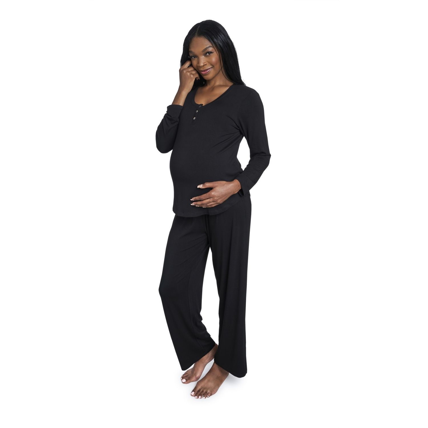 Maternity Laina Top & Pants /Nursing Pajama Set