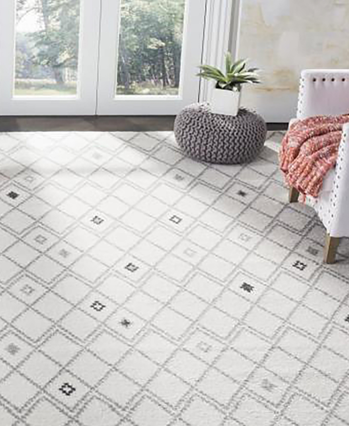 Safavieh Adirondack 132and Gray Area Rug - Ivory