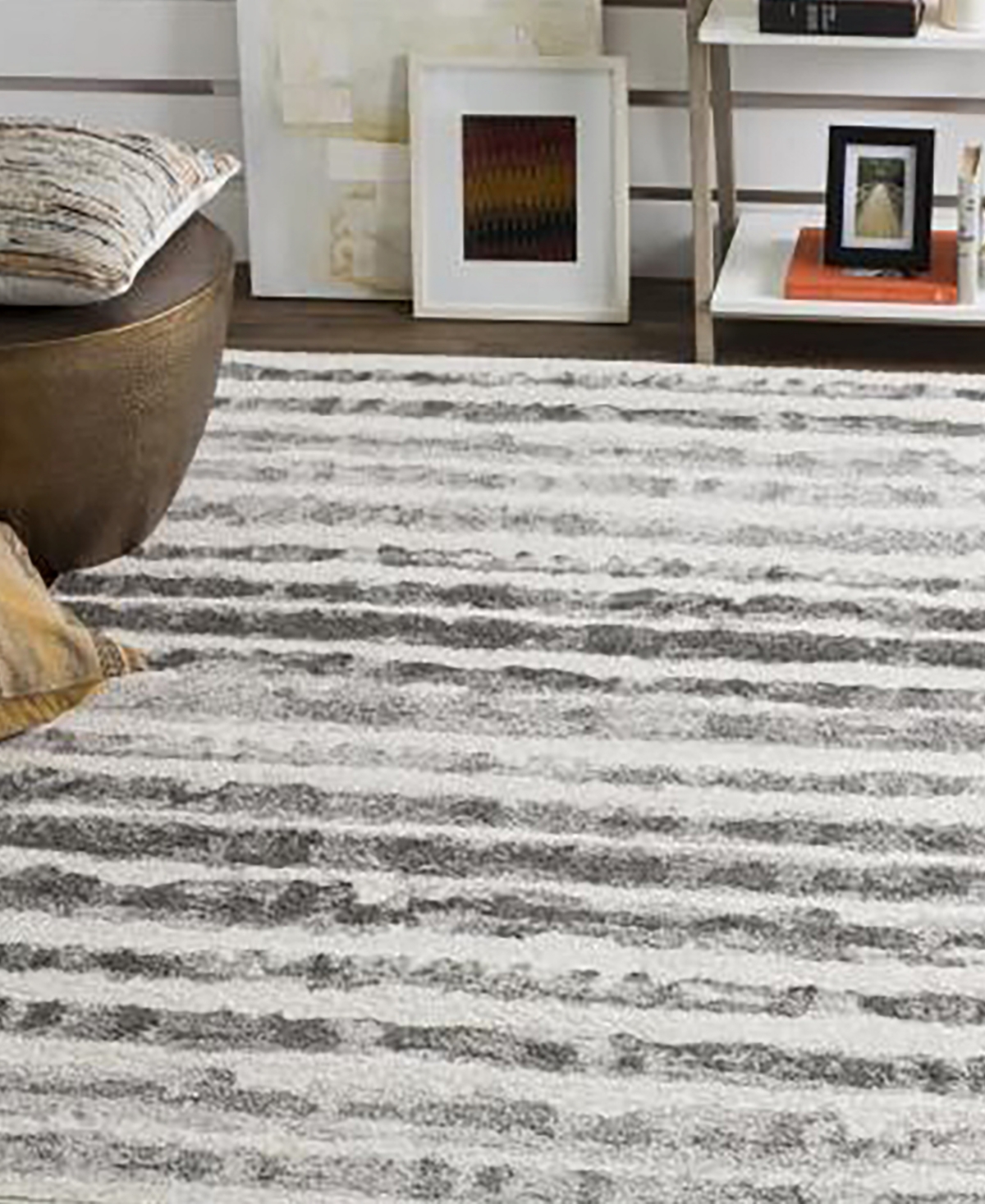 Safavieh Adirondack 126 Ivory and Charcoal 9' x 12' Area Rug