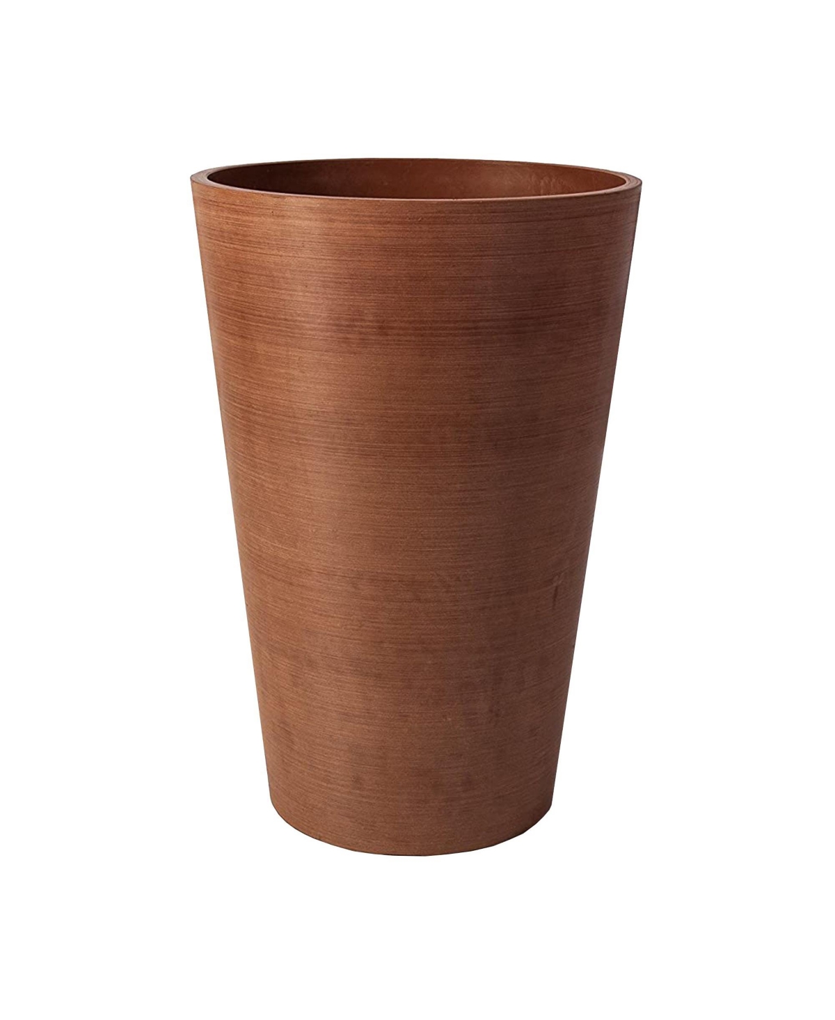 Valencia Round Outdoor Planter Pot Terra Cotta 16 Inch - Brown
