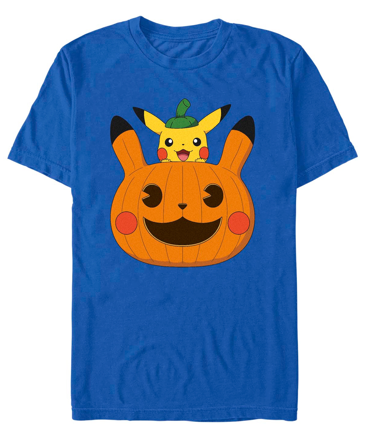 Fifth Sun Men's Pokemon Pumpkin Pika Short Sleeves T-shirt In Royal