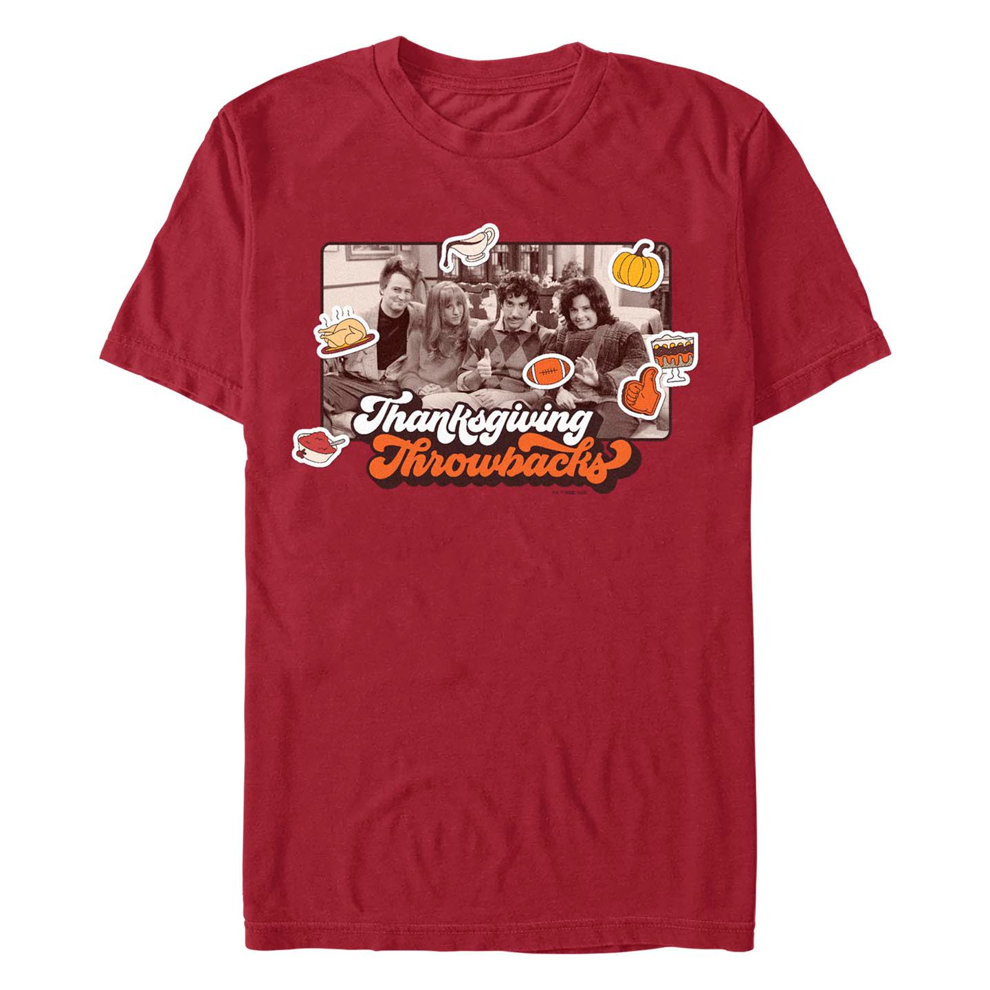 Мужская футболка Fifth Sun Friends Thanksgiving Throwback Short Sleeves, цвет: Красный — фото 1