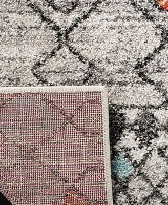 Safavieh Adirondack 204 Light Gray and Fuchsia 3' x 5' Area Rug