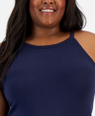 Trendy Plus Size Halter Tank Top
