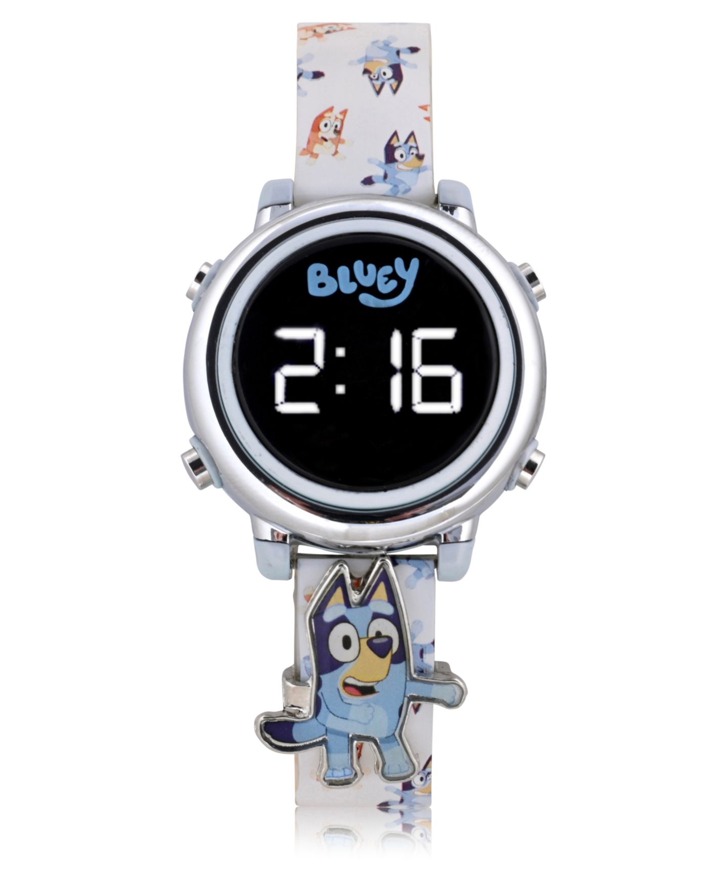 Детские часы Bluey Unisex White Silicone Strap LED Touchscreen Watch — фото 1