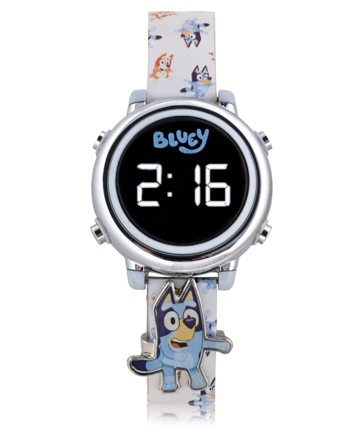 Unisex White Silicone Strap LED Touchscreen Watch