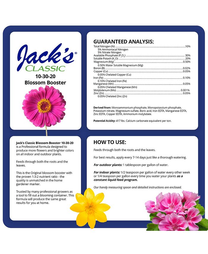 Jack's Nutrients Jacks Nutrients Classic Blossom Booster Water Soluble