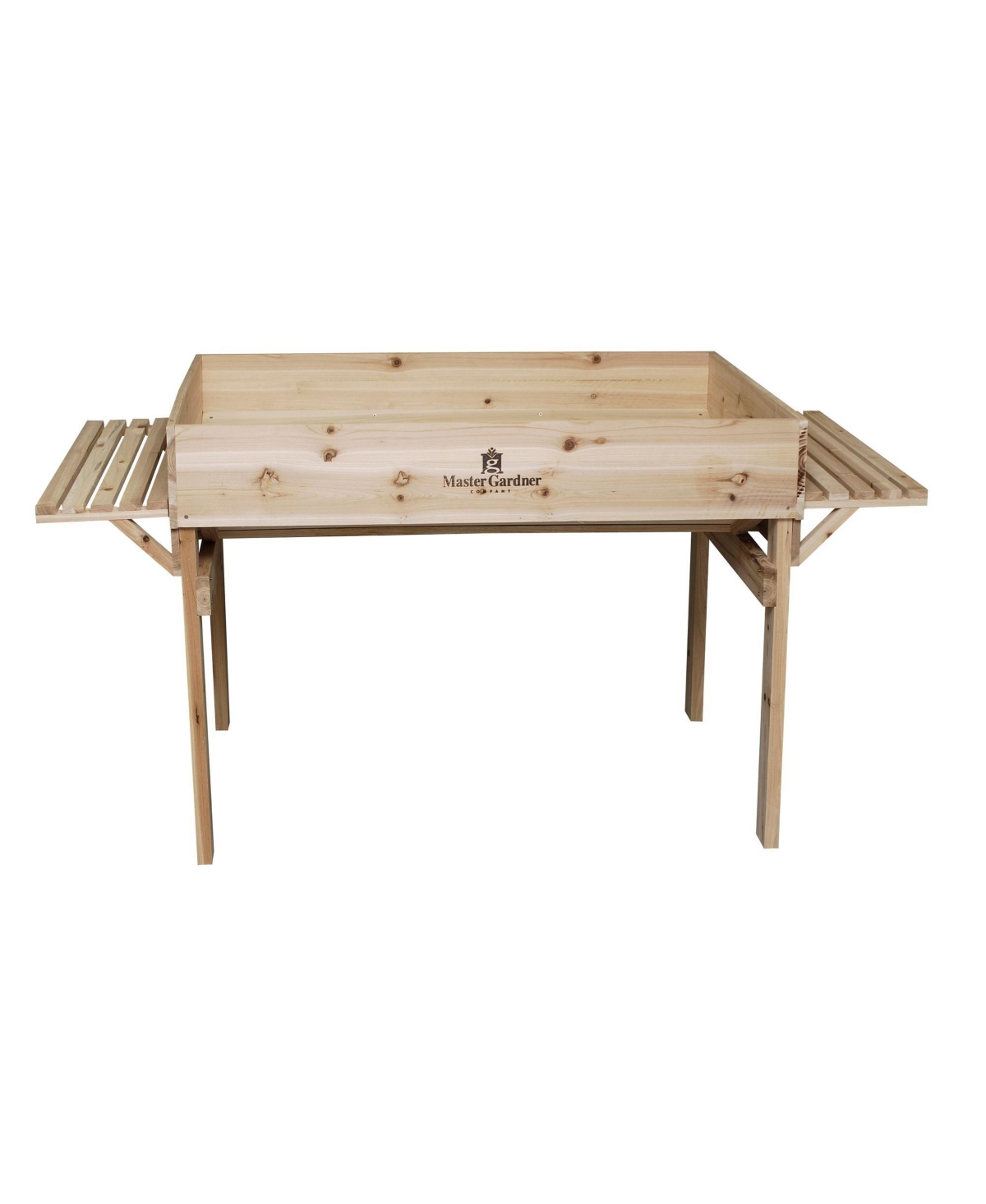 Master Gardner Raised Bed Garden Table, Light Brown Wood, 3 x 4 ft - Brown