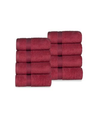 Solid Quick Drying 100% Egyptian Cotton 8-Pc Hand Towel Set