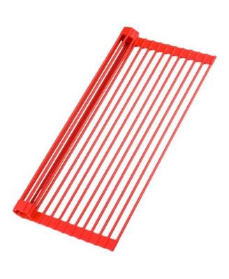 Multipurpose Heavy-Duty Silicone Roll Up Sink Drying Rack