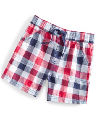 First Impressions - Baby Boys Checkmate Plaid Woven Shorts