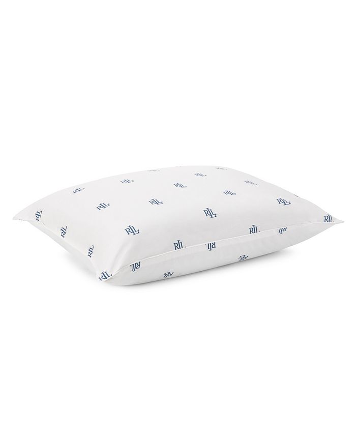 Lauren Ralph Lauren Logo Extra Firm Density Down Alternative Pillow,  Standard/Queen - Macy's