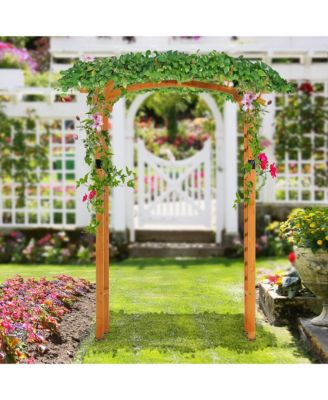 Trellis Arbor Wood Garden Outdoor Grow Plant Support Arch Wedding Decor