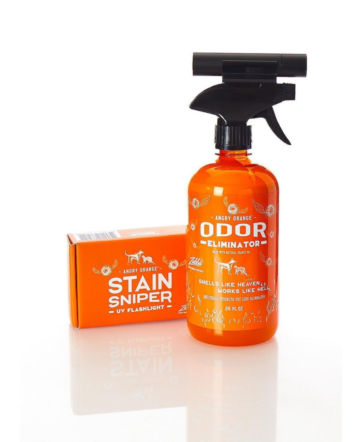 24 oz Pet Odor Eliminator and Stain Sniper Bundle - Orange