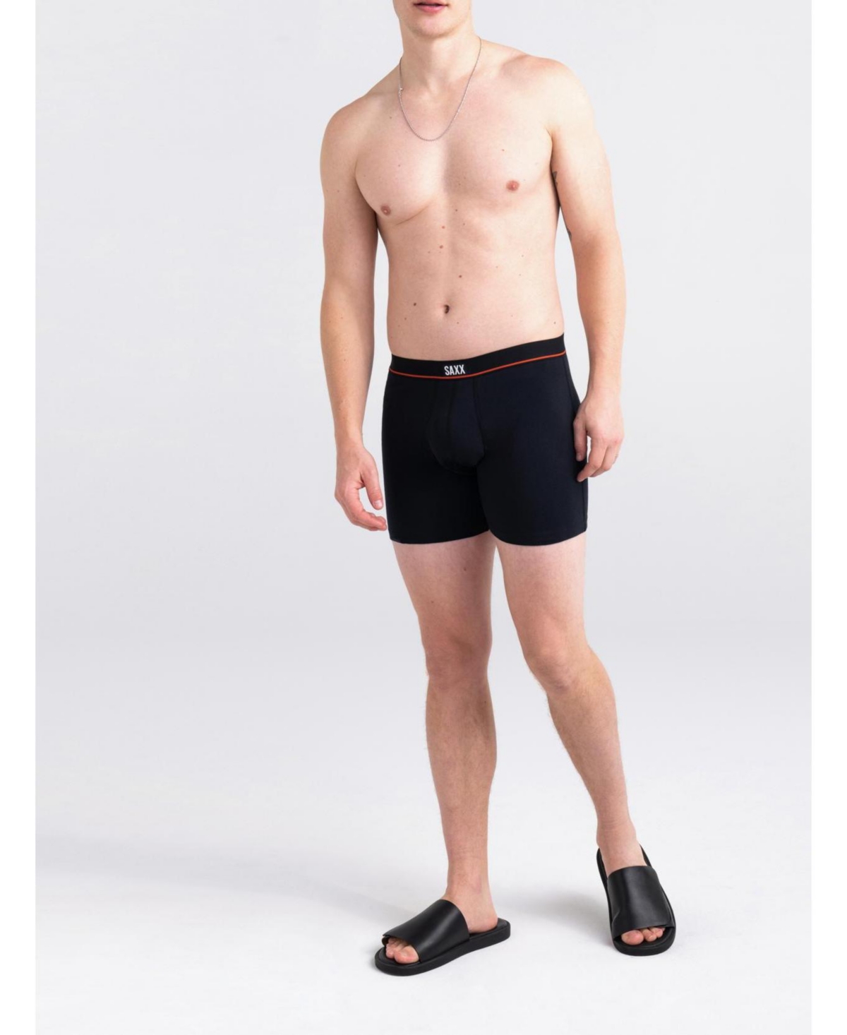 Saxx Men's Non-Stop Stretch Boxer Fly Brief, Pack of 3 - Deep Navy, White