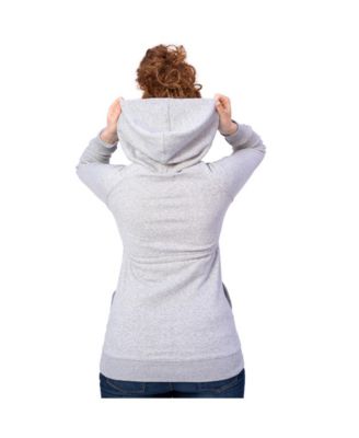 Women Zip Up Maternity Hoodie