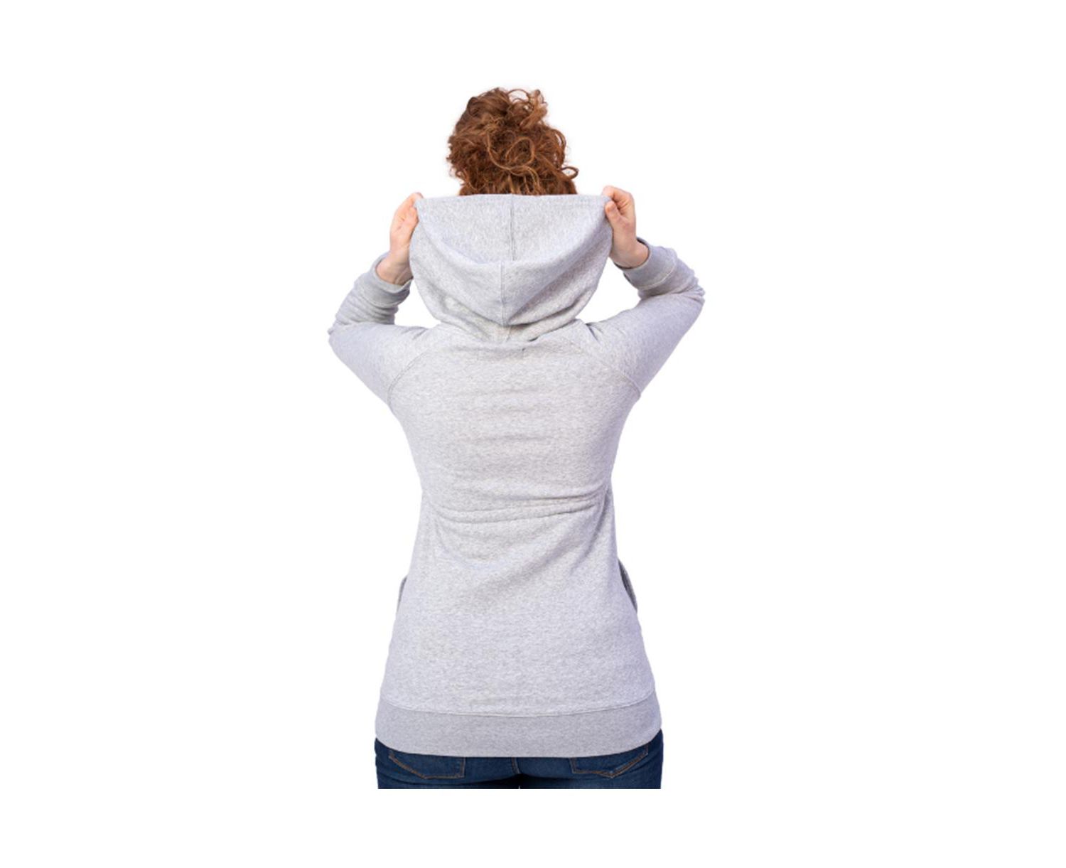 Women Zip Up Maternity Hoodie