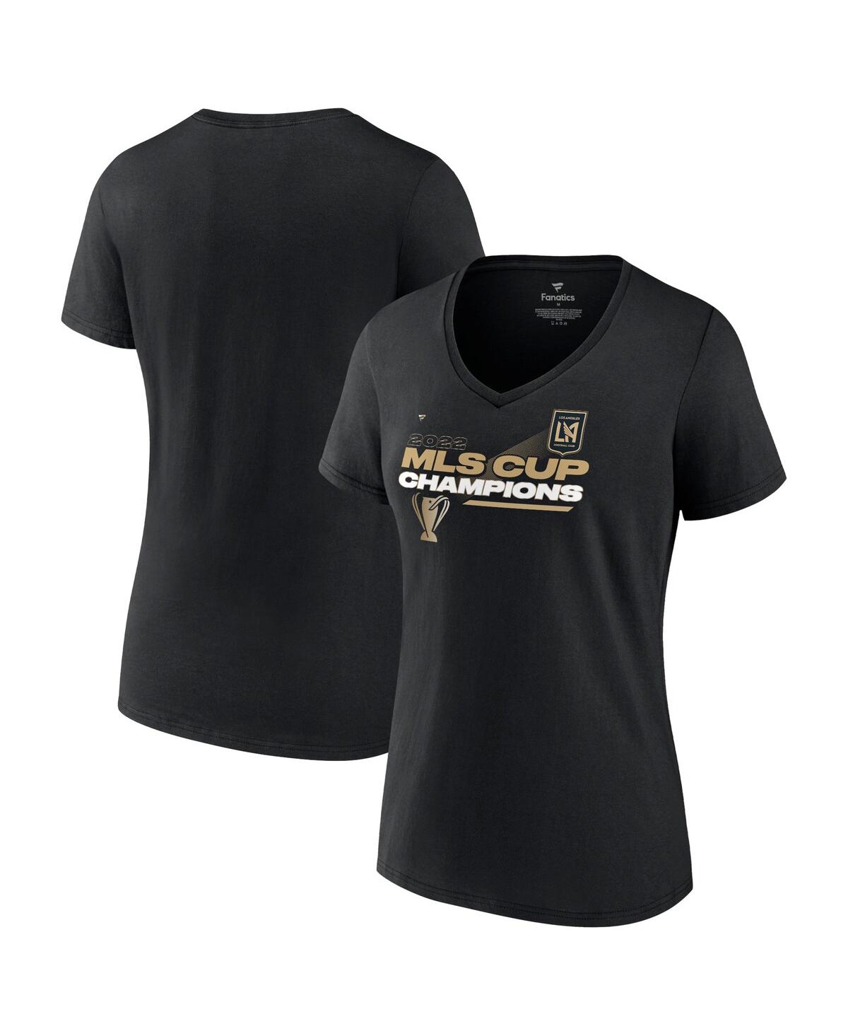 Women's FanaticsLafc 2022 Mls Cup Champions Locker Room V-Neck T-shirt - Black