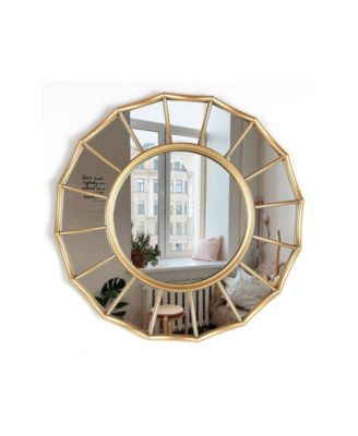 Round Framed Decorative Wall Mirror, 21" D